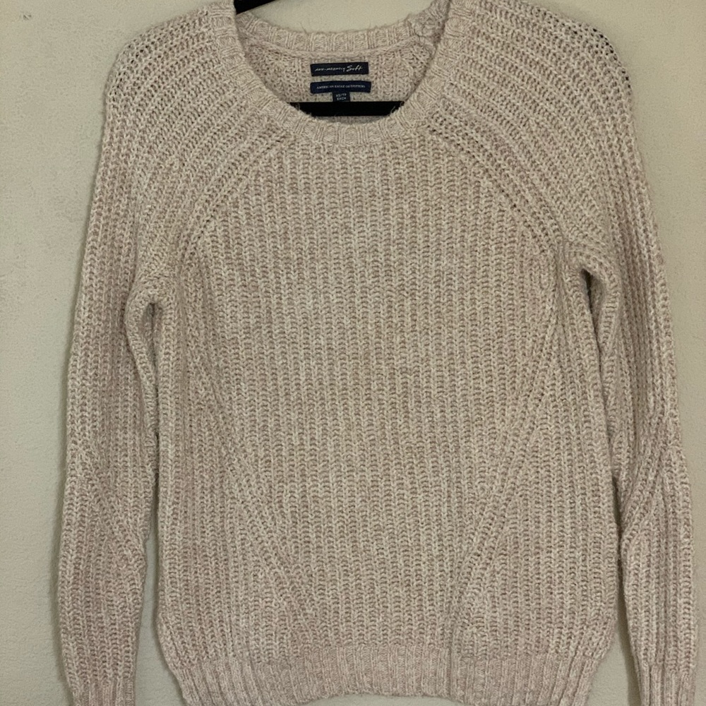 American Eagle Pink Knit Sweater